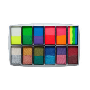 All You Need Bright & Shiny - Multi Colour Face & BodyArt Palette Sampler 12x 15g