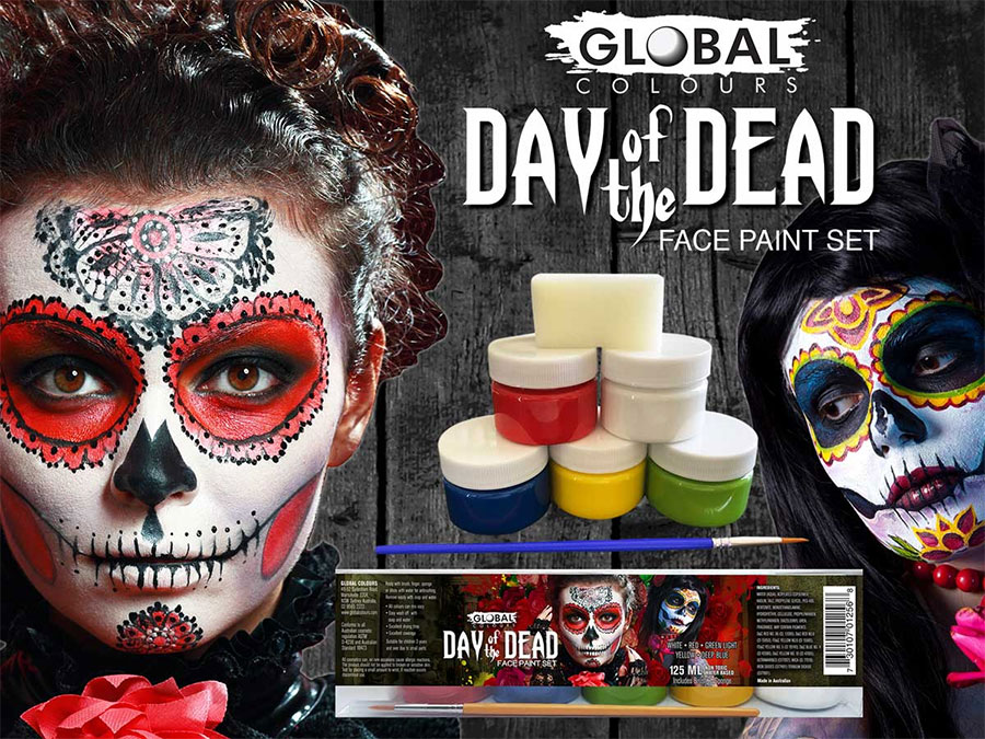 Day of the Dead Face Paint Set